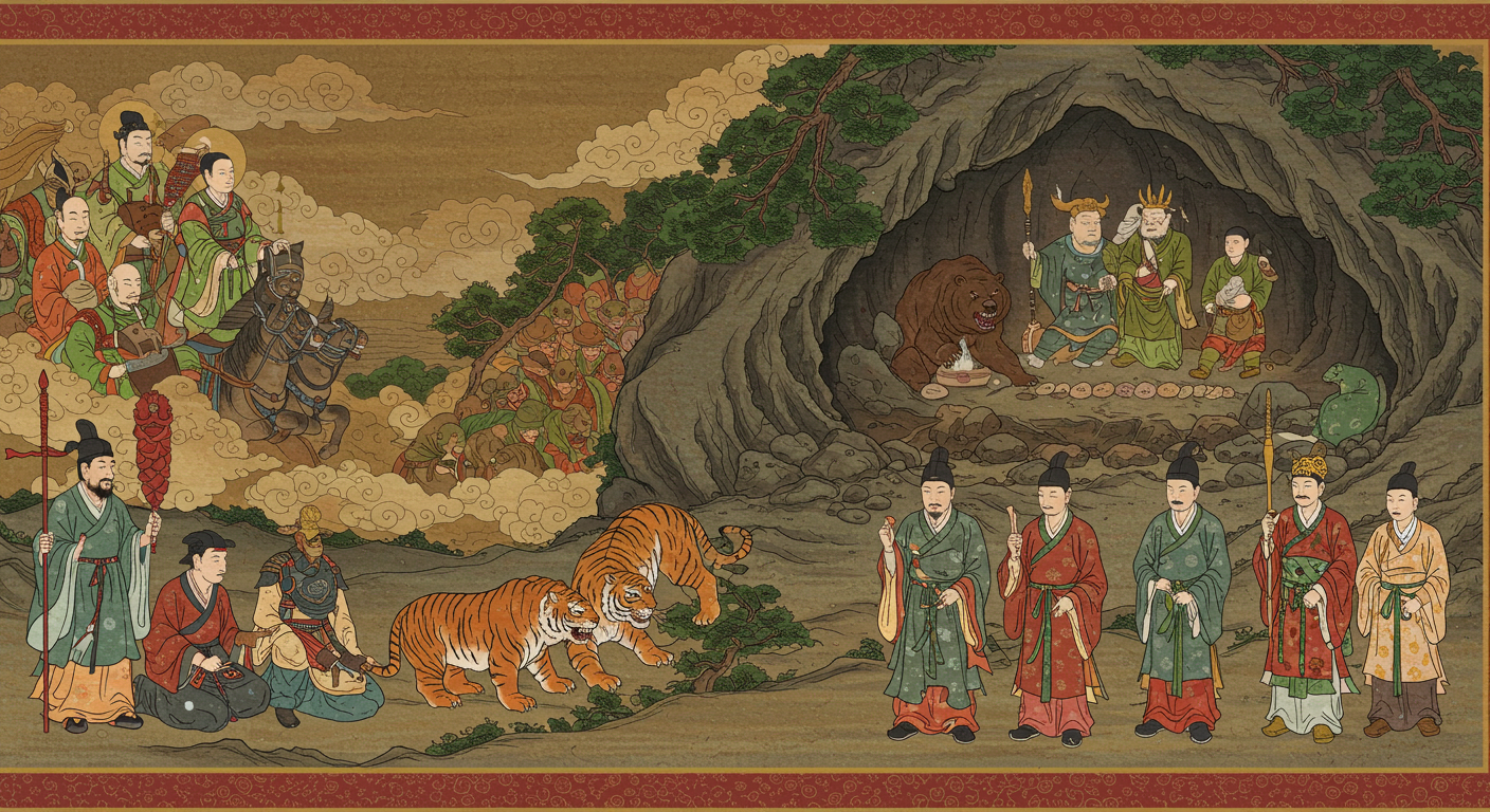檀君伝説のイラスト