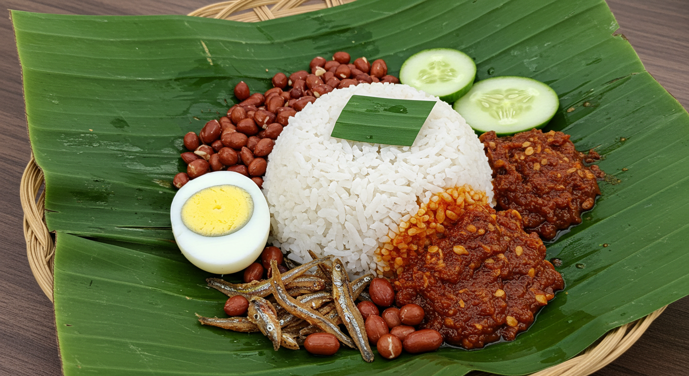 マレーシアの国民食「ナシレマ」