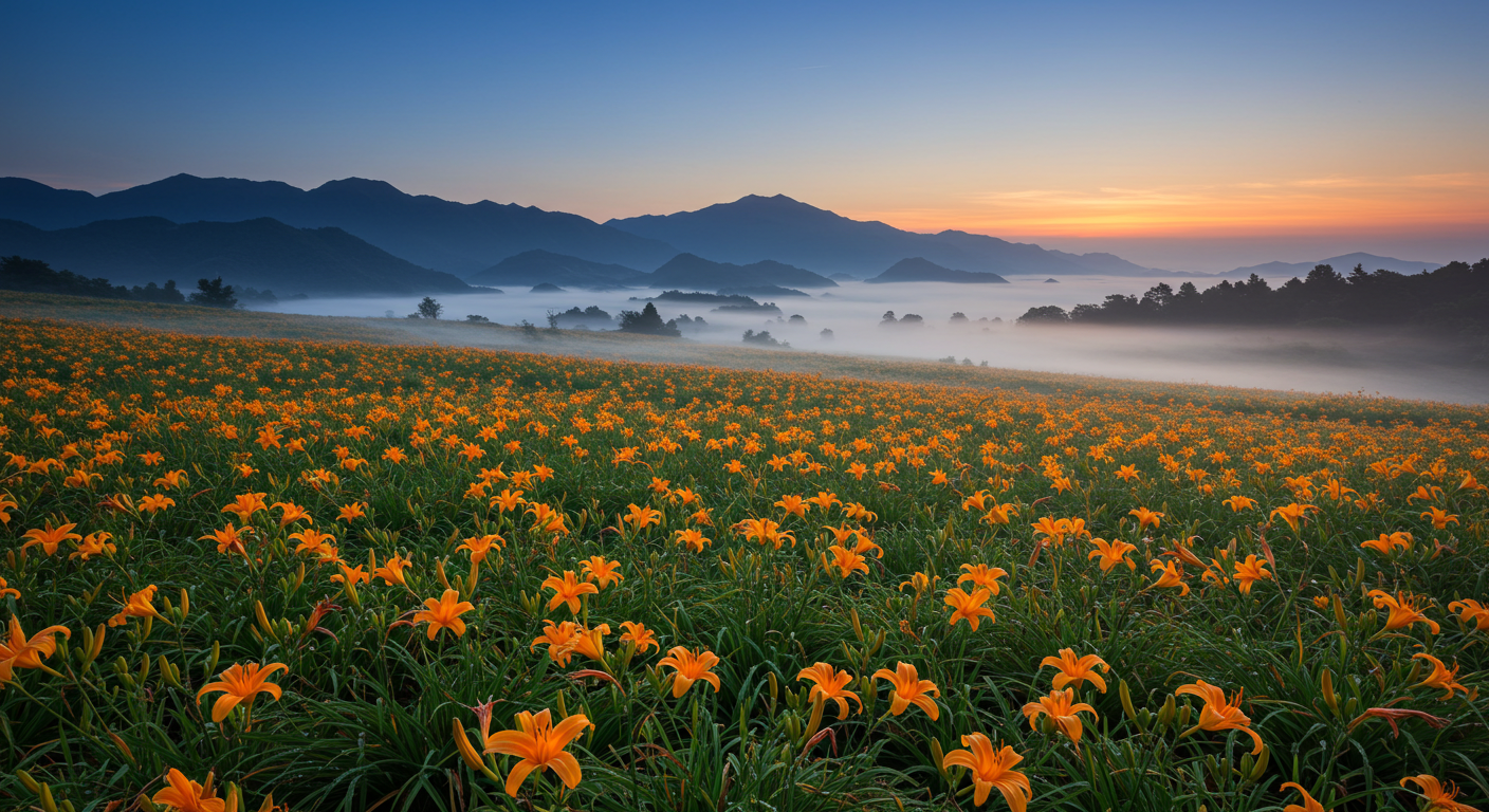 六十石山の朝の絶景