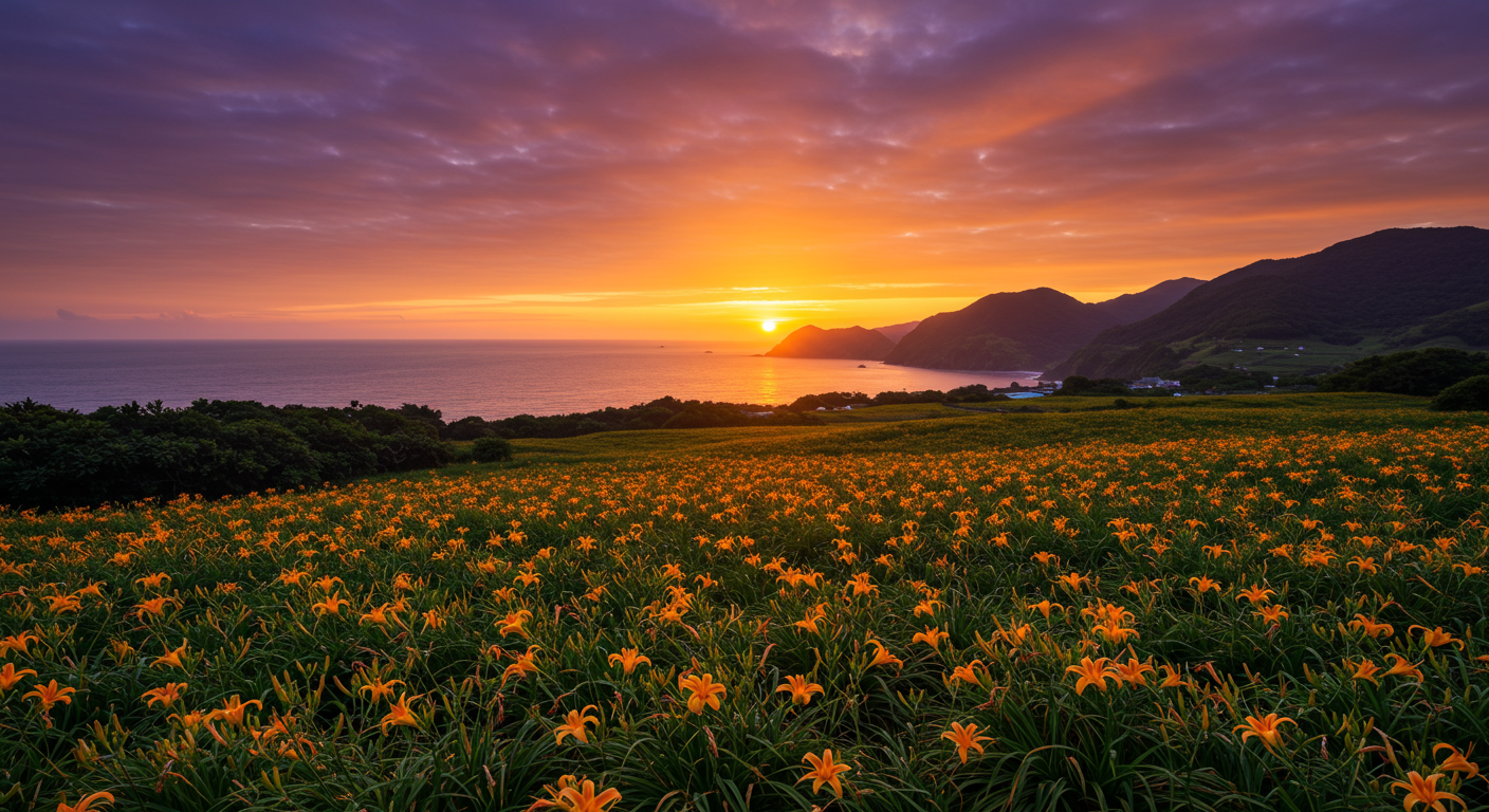 太麻里の夕暮れ