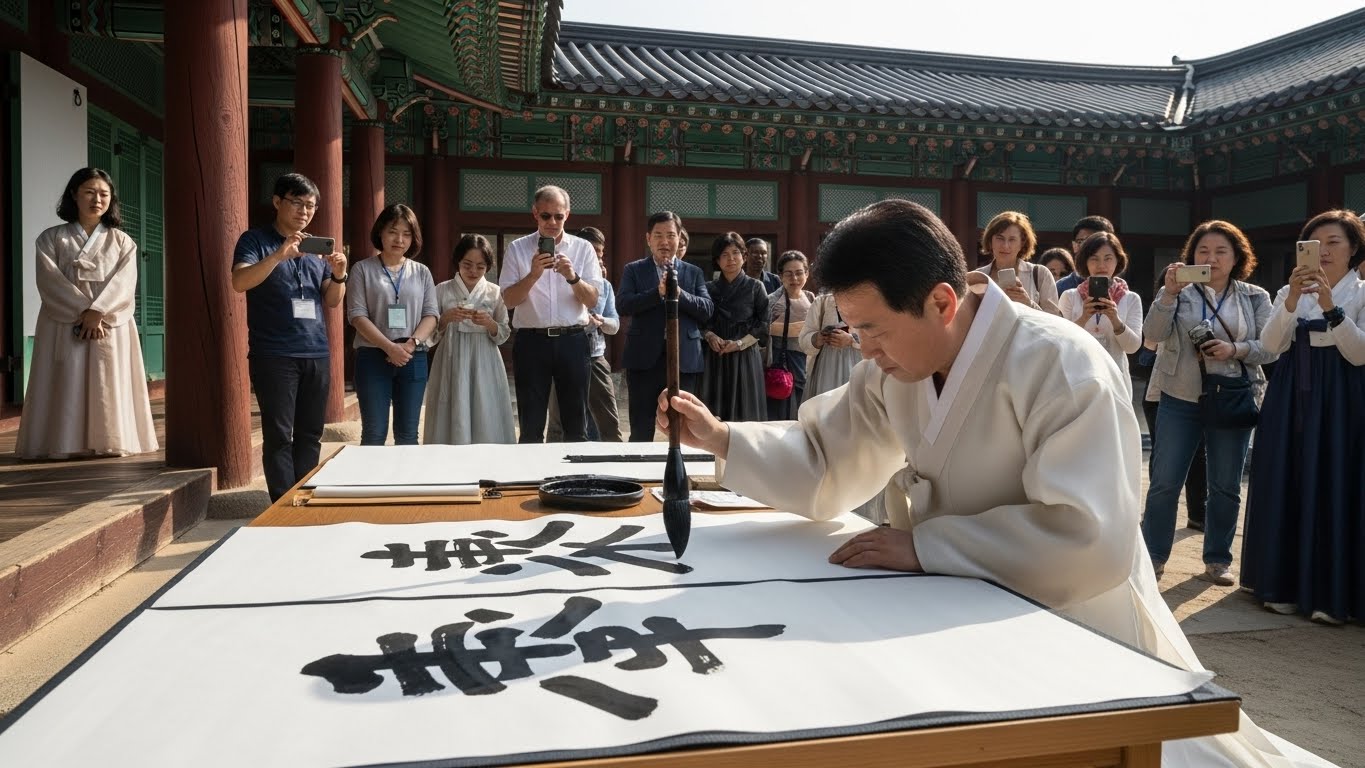 国立民俗博物館での立春行事