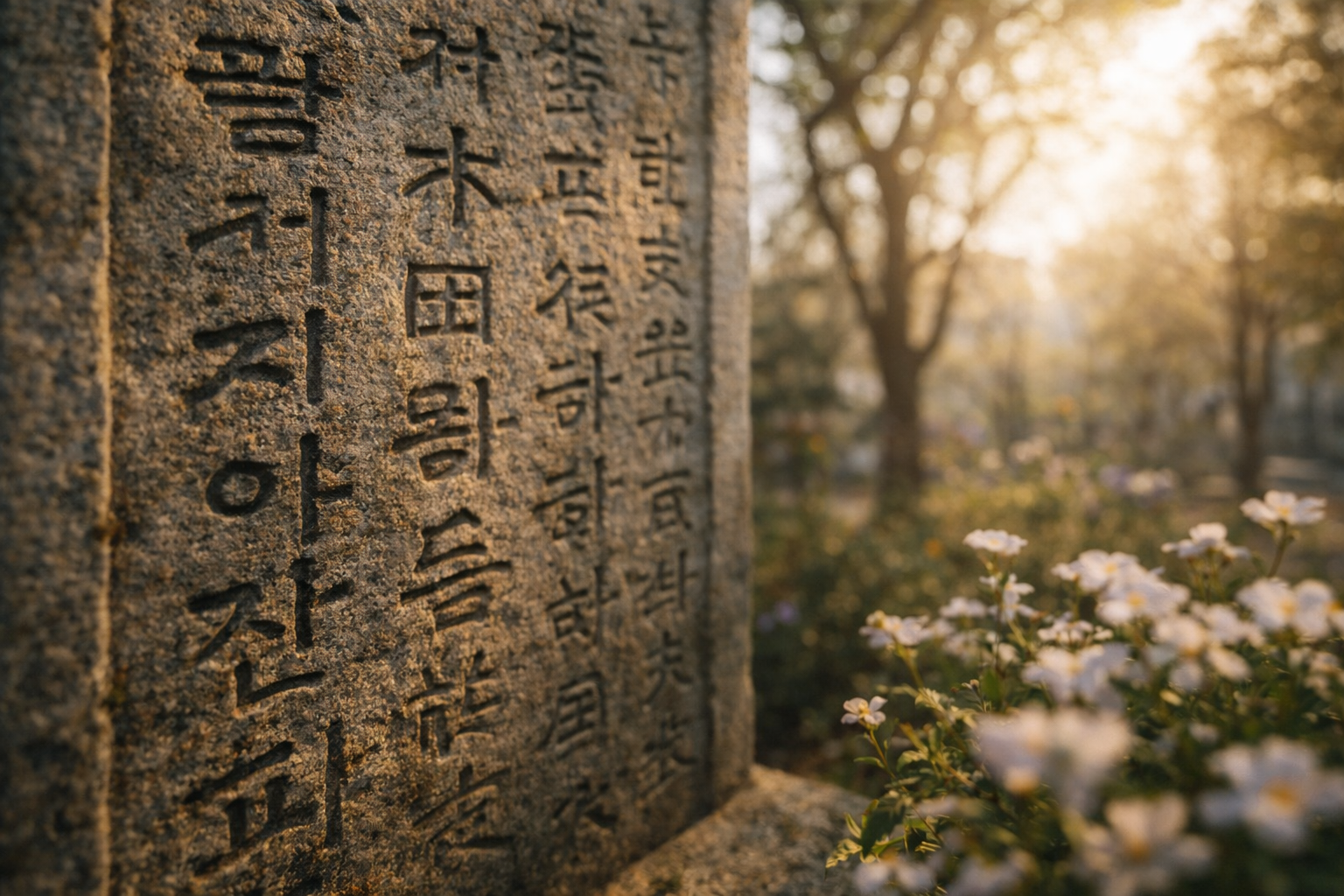 ソウルのタプコル公園に佇む歴史的な石碑