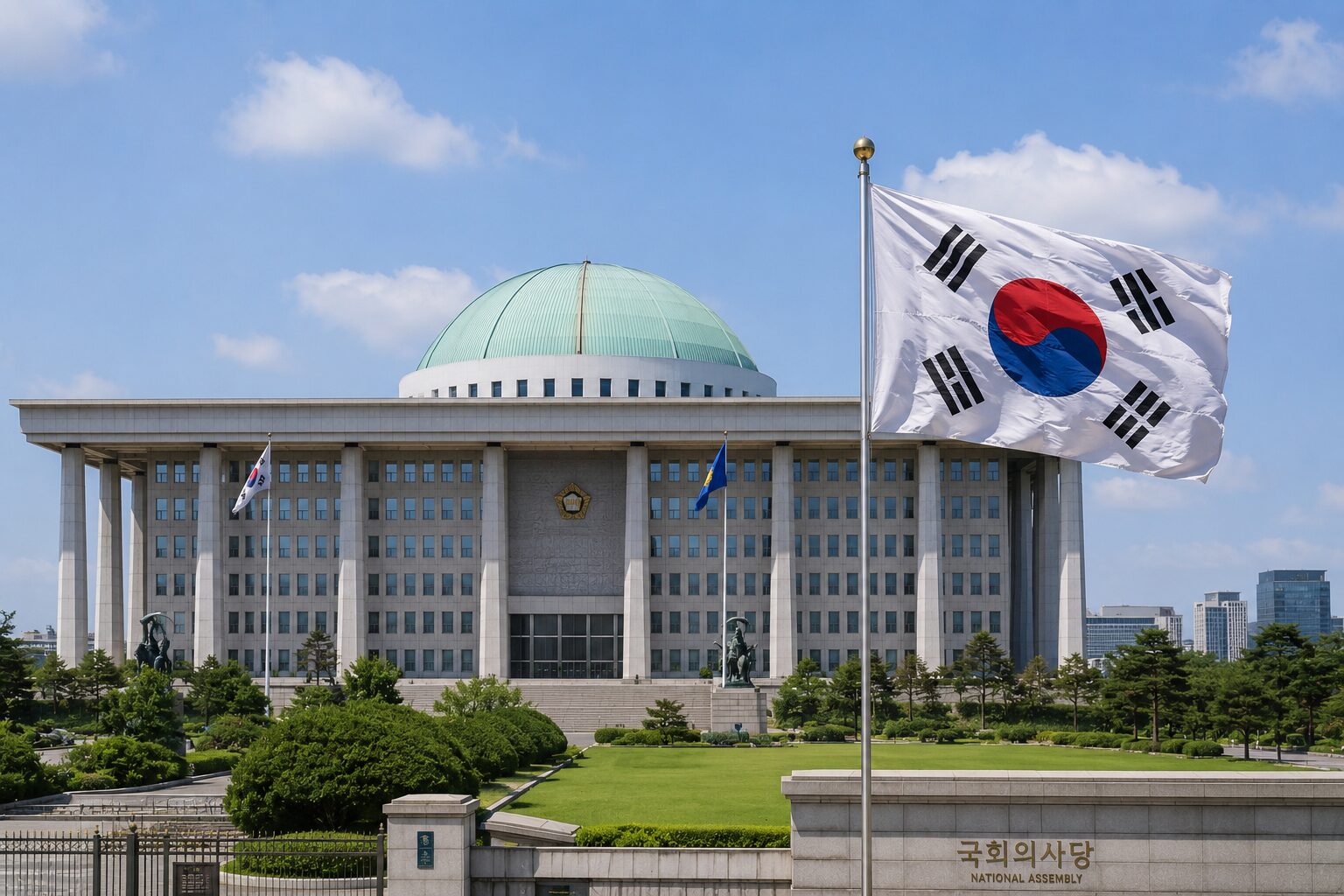 韓国の民主主義を象徴する国会議事堂